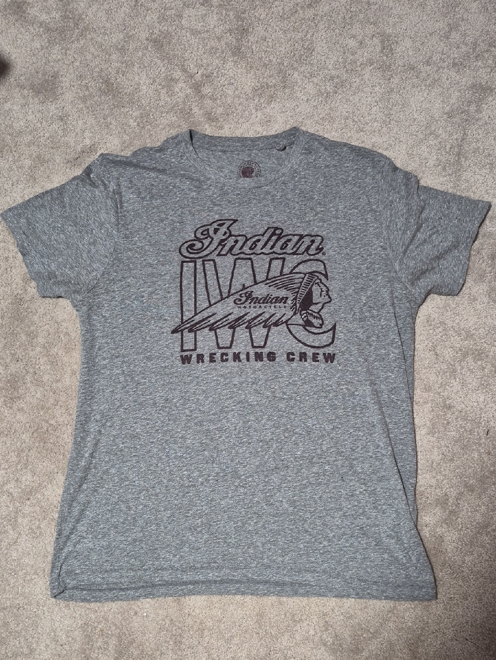 Lucky Brand Heather Gray‎ Graphic Tee - Grey with Dark Print